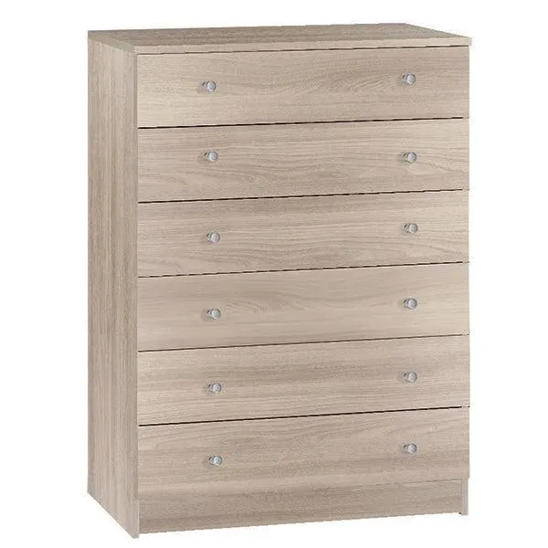 Cassettiera 6c Capri Olmo 77x47x107