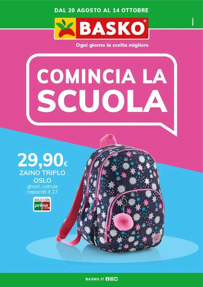 Comincia la scuola da 3 settembre a 14 settembre di 2024 - Pagina del volantino 1