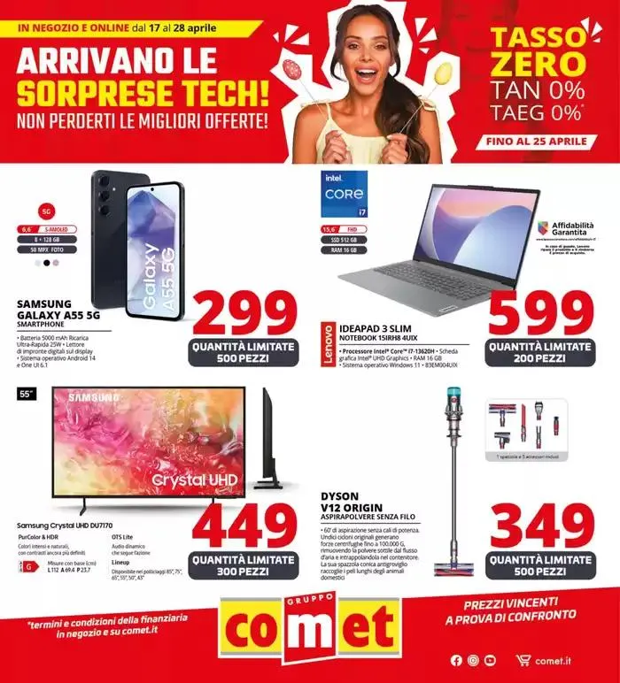 Sorprese tech da Comet! da 17 aprile a 28 aprile di 2025 - Pagina del volantino 1