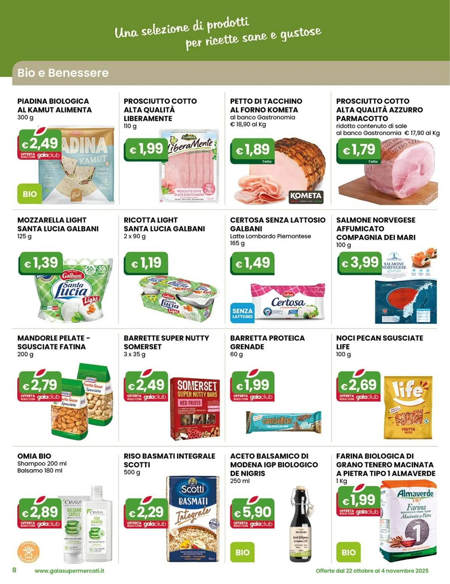 Volantino Gala Supermercati da 22 ottobre a 4 novembre di 2025 - Pagina del volantino 8
