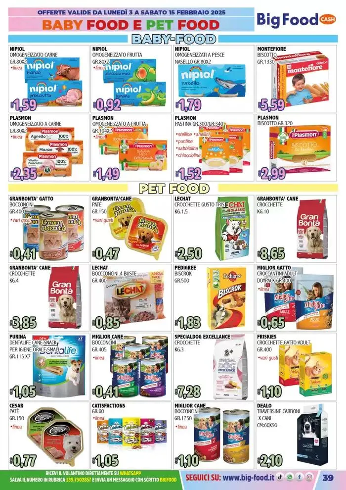 Carnevale innamorati della convenienza da 3 febbraio a 15 febbraio di 2025 - Pagina del volantino 39