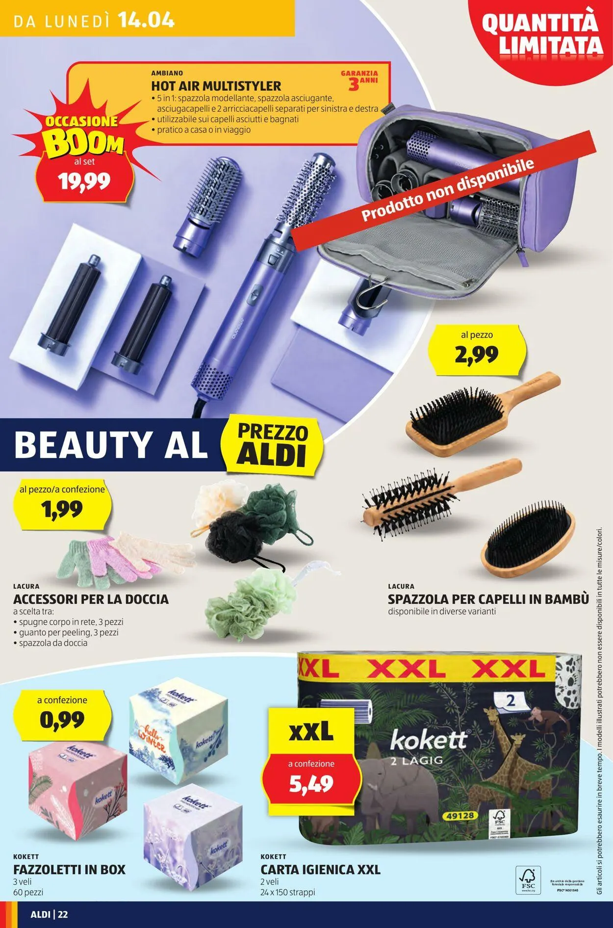 Aldi Volantino attuale da 14 aprile a 20 aprile di 2025 - Pagina del volantino 22