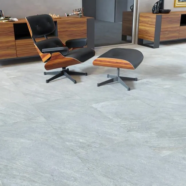 Piastrella da pavimento e rivestimento interno 60 x 120 cm Sp. 9 mm rettificato Defender in gres porcellanato opaco grigio traffico intenso (pei 4/5) R10 1.44 mq