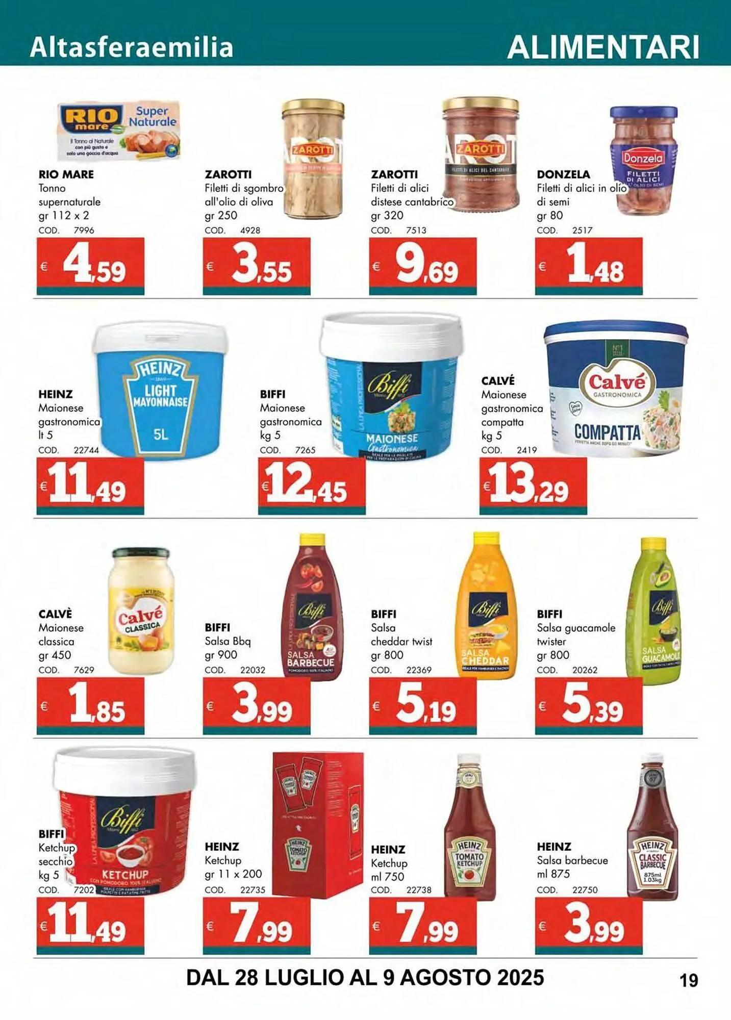 Volantino Altasfera da 28 luglio a 9 agosto di 2025 - Pagina del volantino 19
