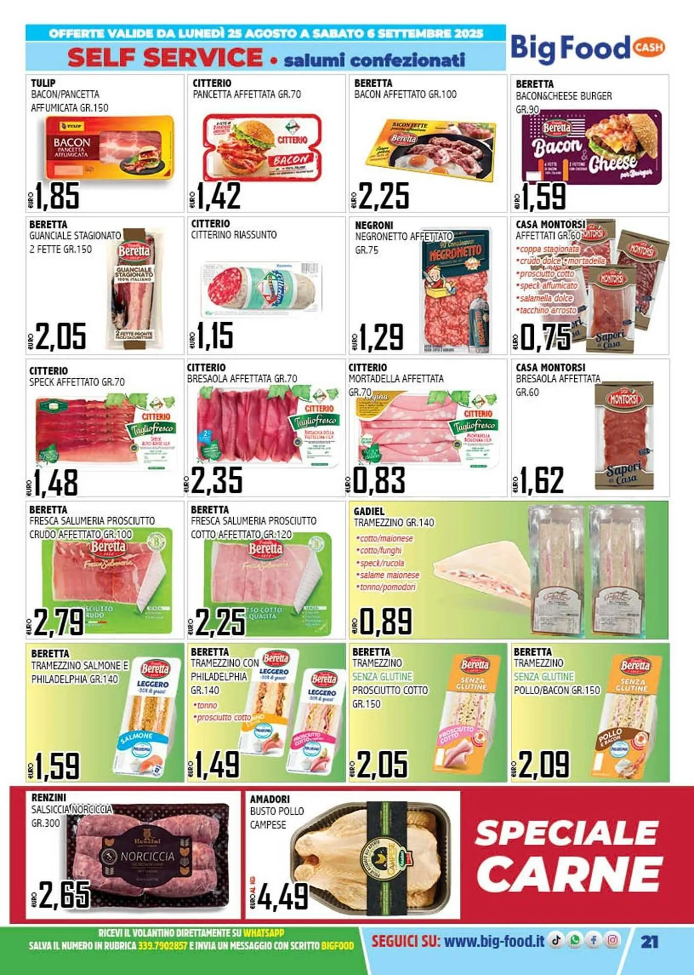 Volantino Big Food da 25 agosto a 6 settembre di 2025 - Pagina del volantino 21
