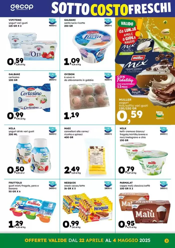 Sottocosto Freschi da 22 aprile a 4 maggio di 2025 - Pagina del volantino 3