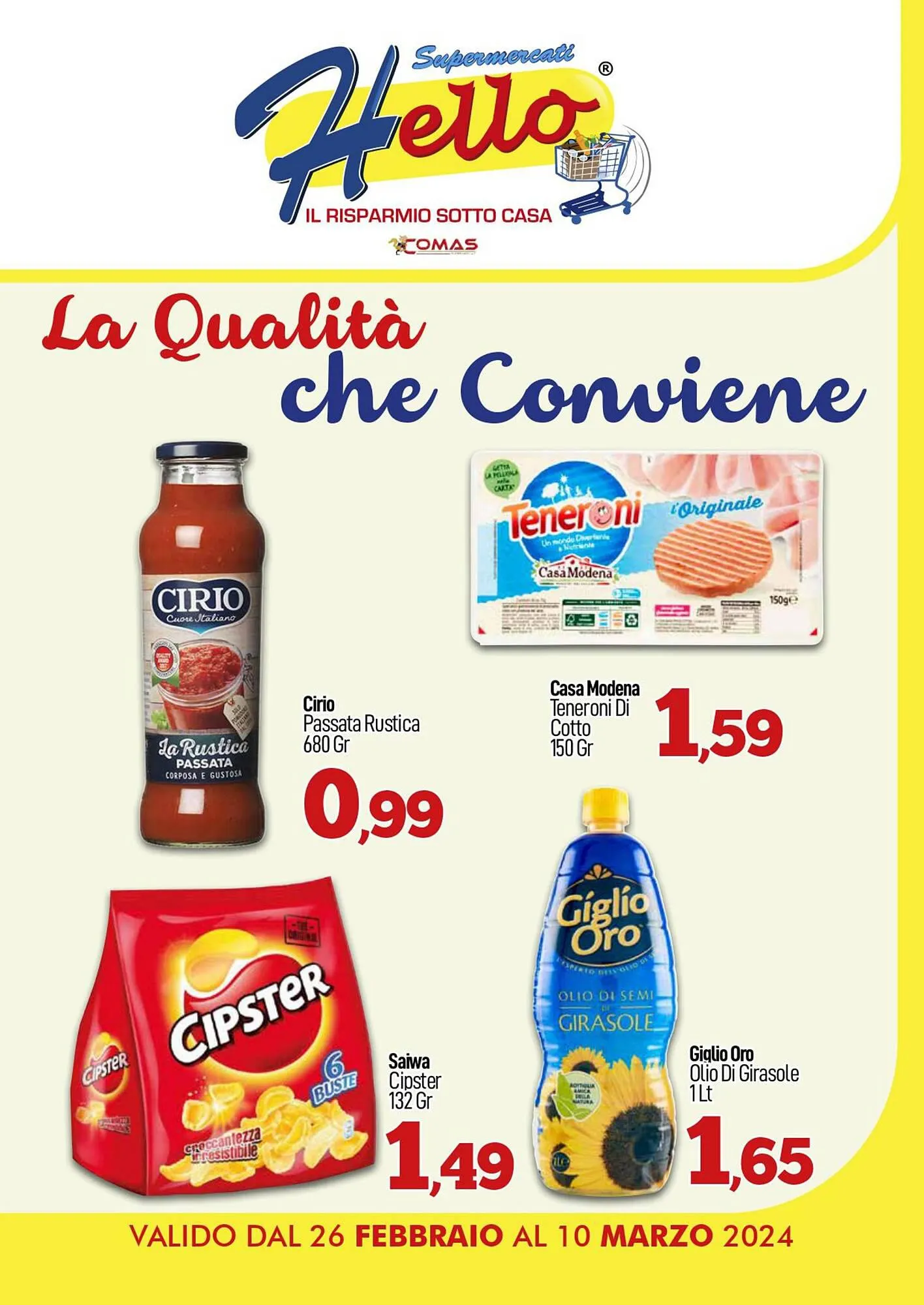 Volantino Hello Supermercati da 26 febbraio a 10 marzo di 2024 - Pagina del volantino 