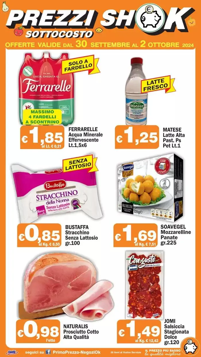 Prezzi shok da 30 settembre a 2 ottobre di 2024 - Pagina del volantino 1