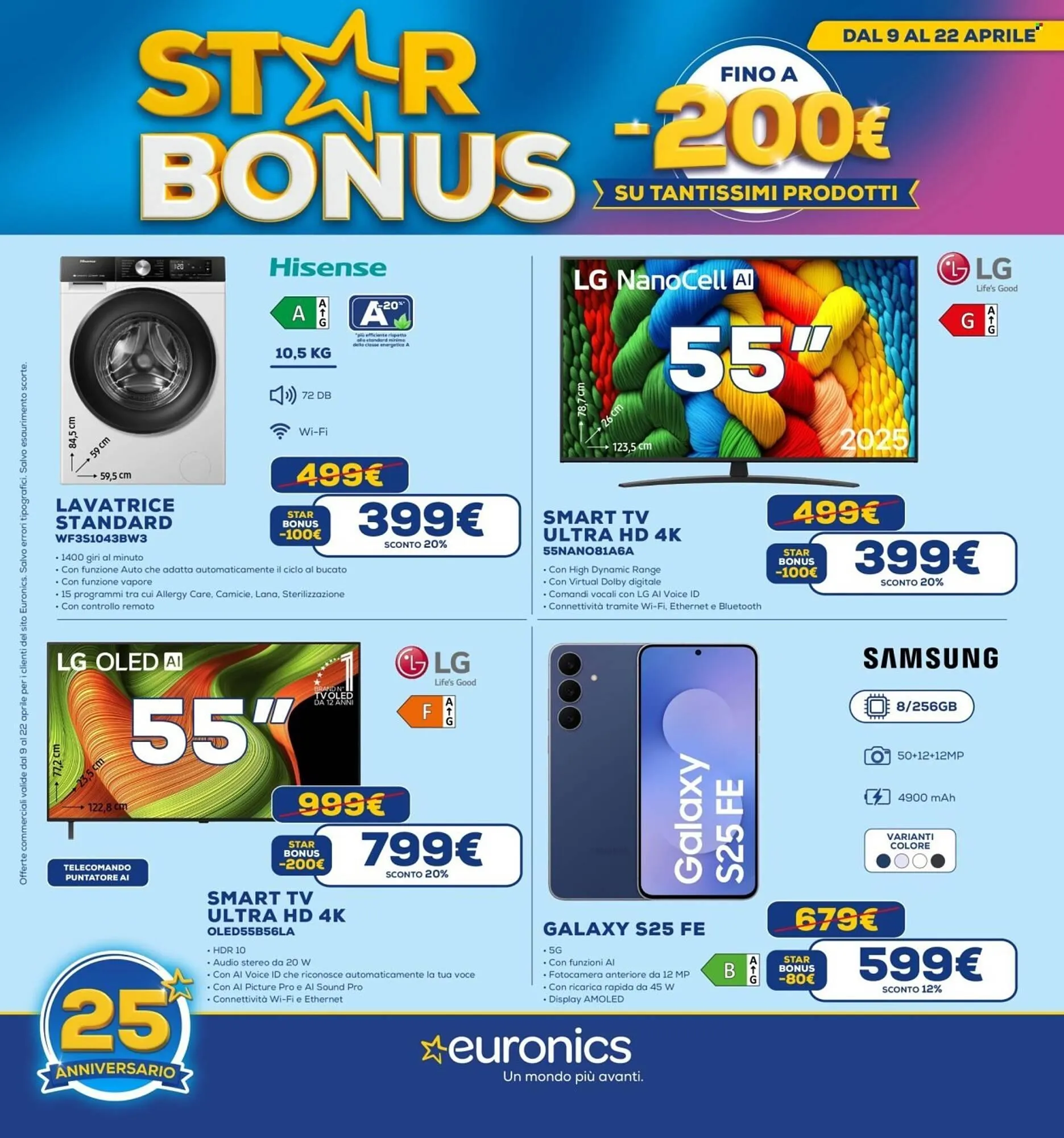 Volantino Euronics da 9 aprile a 22 aprile di 2026 - Pagina del volantino 1