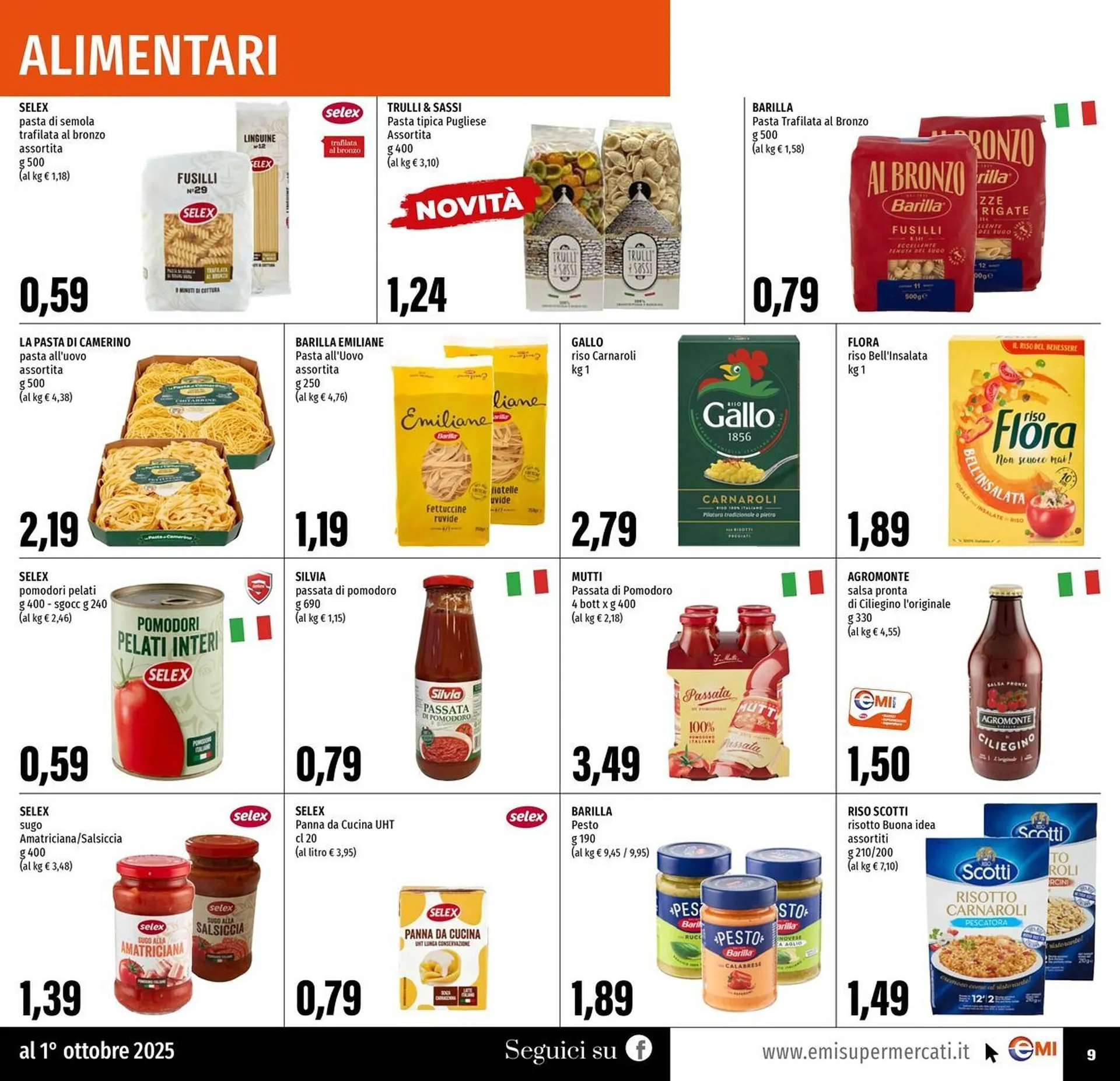 Volantino Emi Supermercati da 18 settembre a 1 ottobre di 2025 - Pagina del volantino 9
