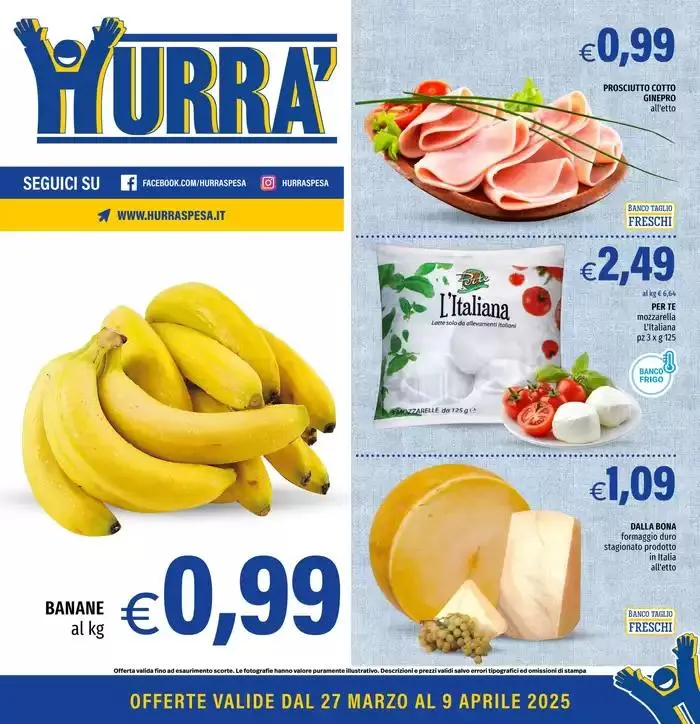 Offerte Hurra da 27 marzo a 9 aprile di 2025 - Pagina del volantino 1