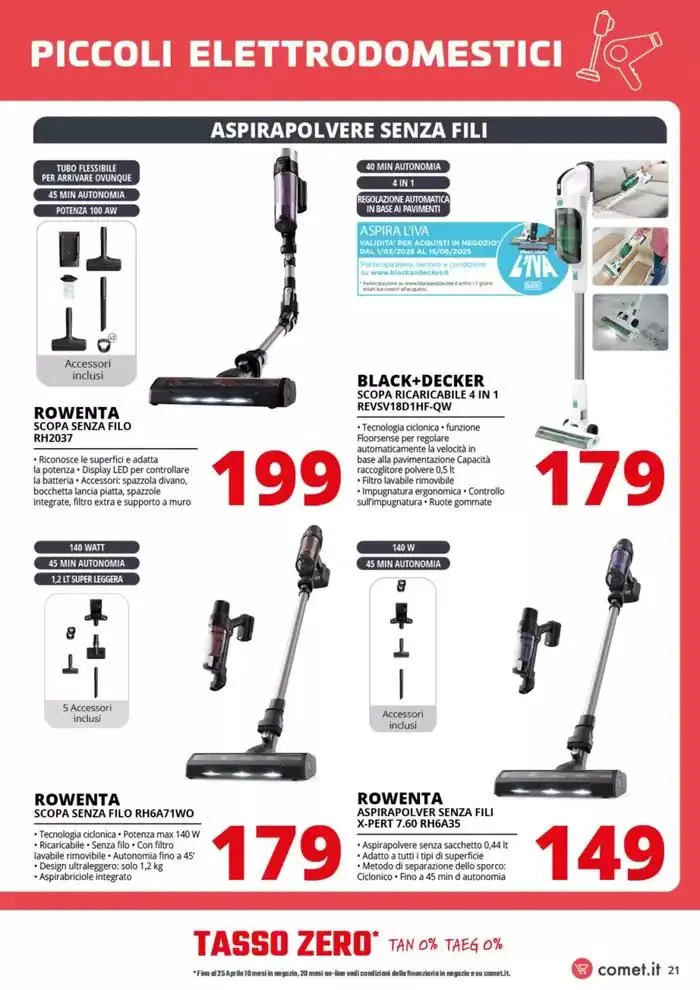 Speciale Piccoli Elettrodomestici! da 17 aprile a 7 maggio di 2025 - Pagina del volantino 21