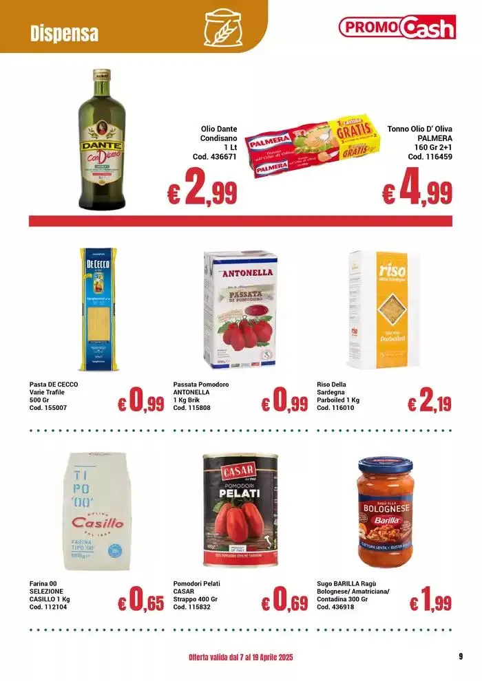 Promo cash da 7 aprile a 19 aprile di 2025 - Pagina del volantino 9