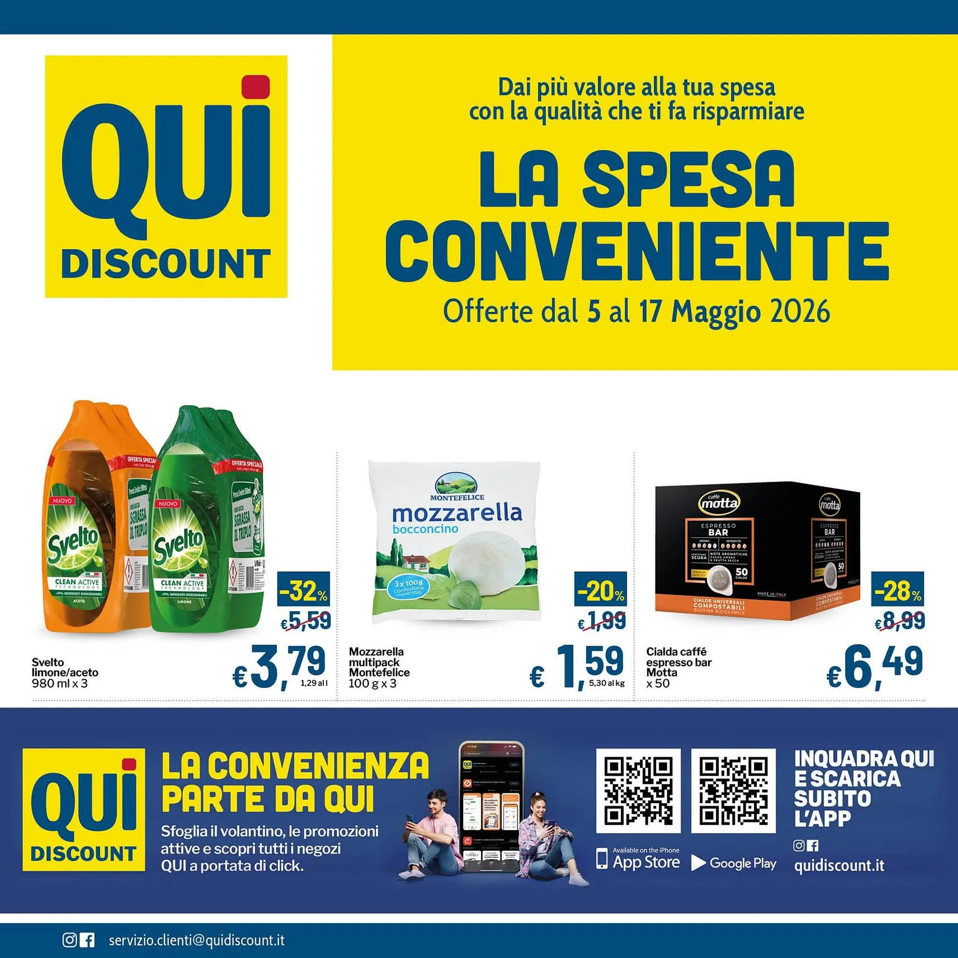 Volantino Qui Discount da 5 maggio a 17 maggio di 2026 - Pagina del volantino 1