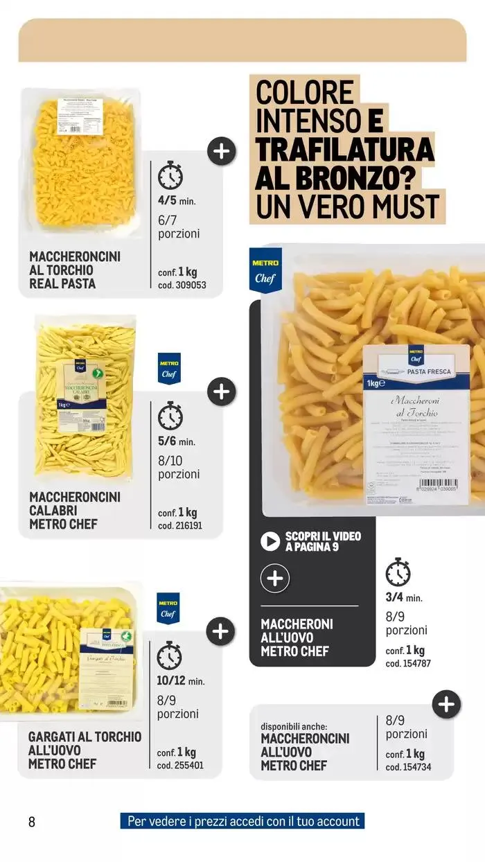 Catalogo pasta fresca da 2 ottobre a 30 settembre di 2025 - Pagina del volantino 8