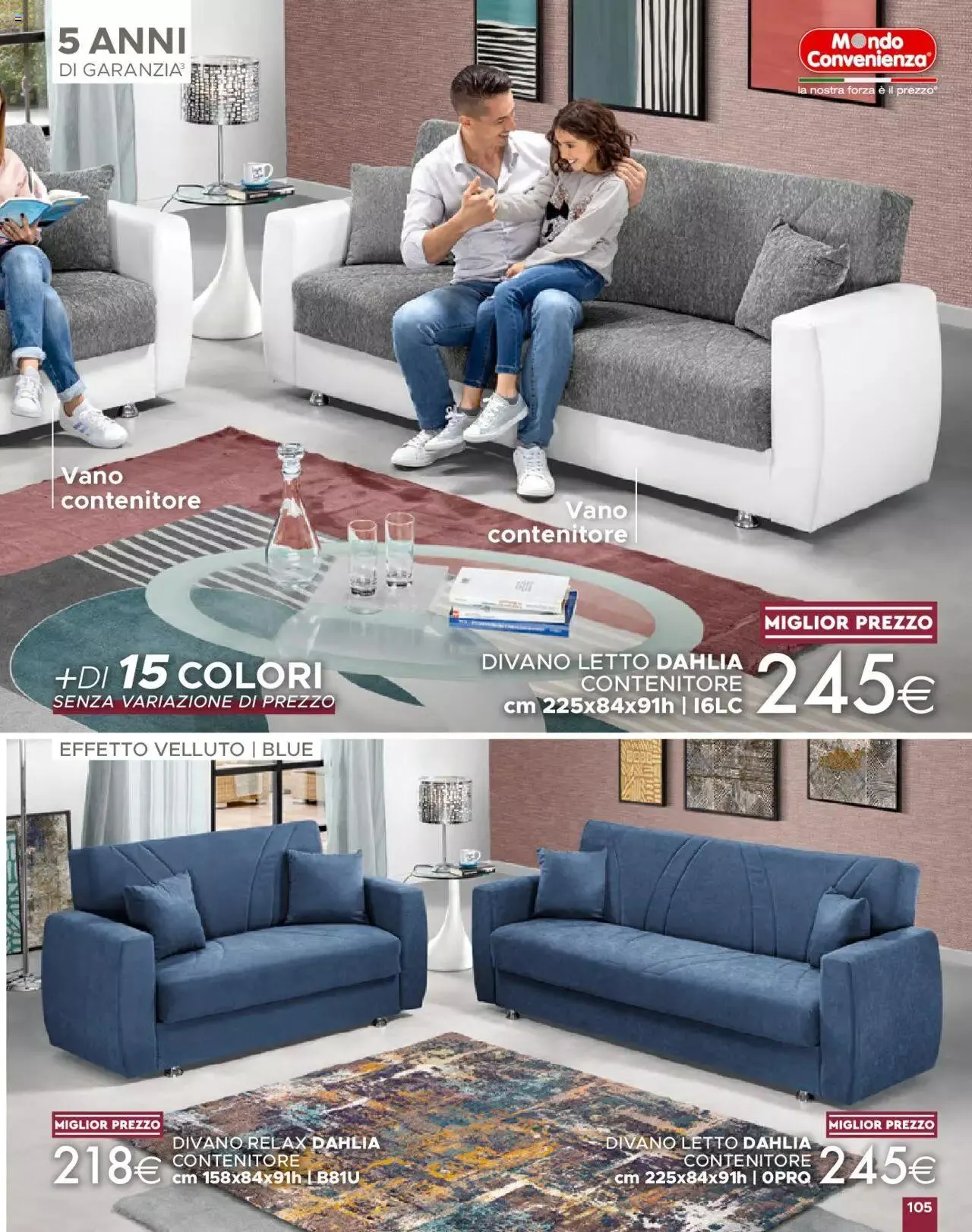 Volantino Mondo Convenienza da 1 ottobre a 31 dicembre di 2023 - Pagina del volantino 107