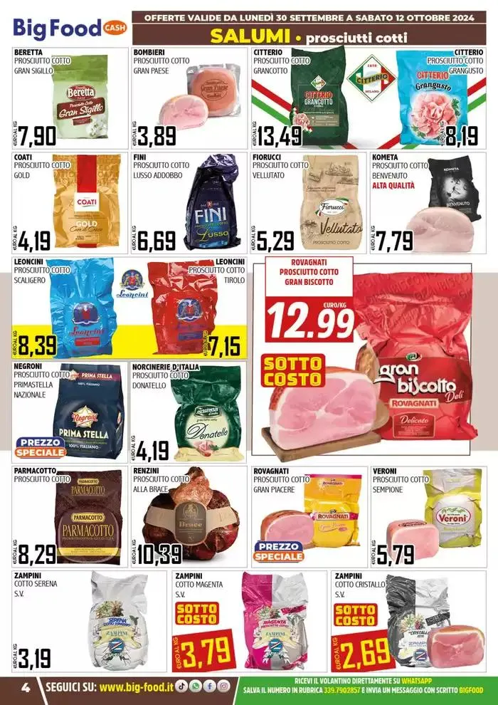 Sottocosto da 30 settembre a 12 ottobre di 2024 - Pagina del volantino 4