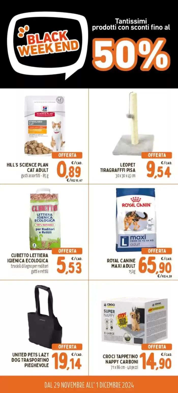  Black Week End da 29 novembre a 1 dicembre di 2024 - Pagina del volantino 1