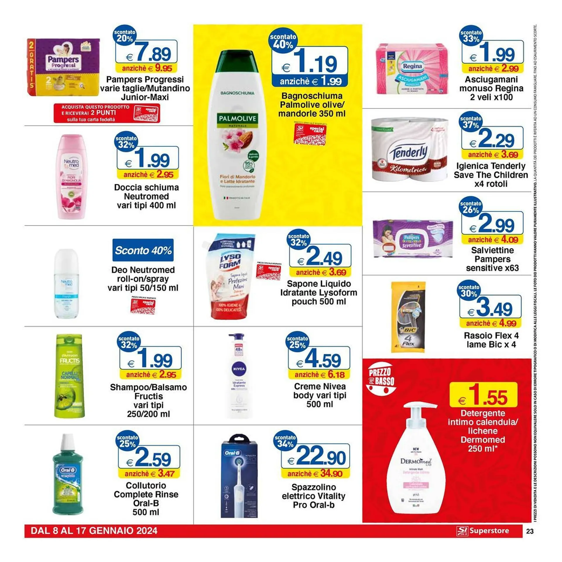 Volantino Sì con te Superstore da 8 gennaio a 17 gennaio di 2024 - Pagina del volantino 23