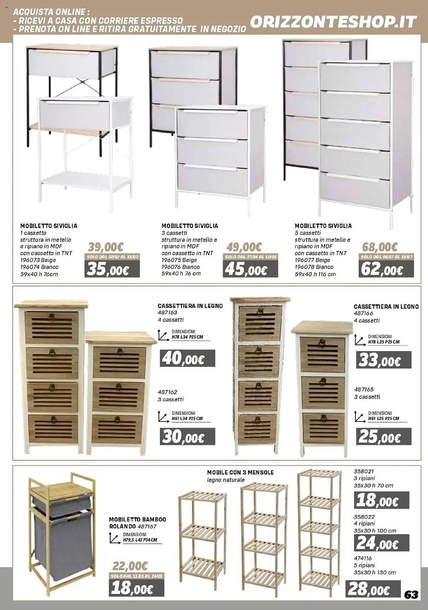 Volantino Orizzonte da 16 gennaio a 27 settembre di 2026 - Pagina del volantino 63
