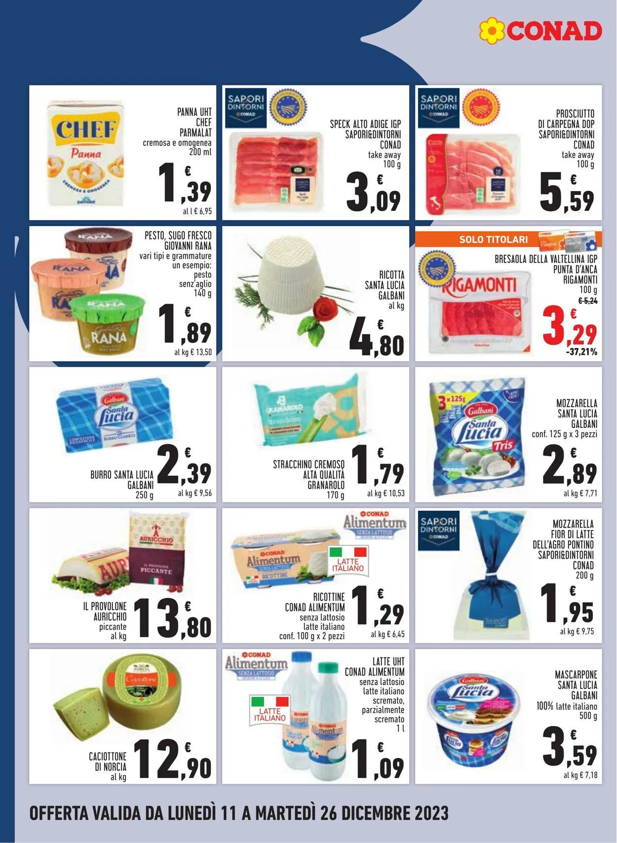 Conad - Margherita - Roma Volantino attuale da 11 dicembre a 26 dicembre di 2023 - Pagina del volantino 12