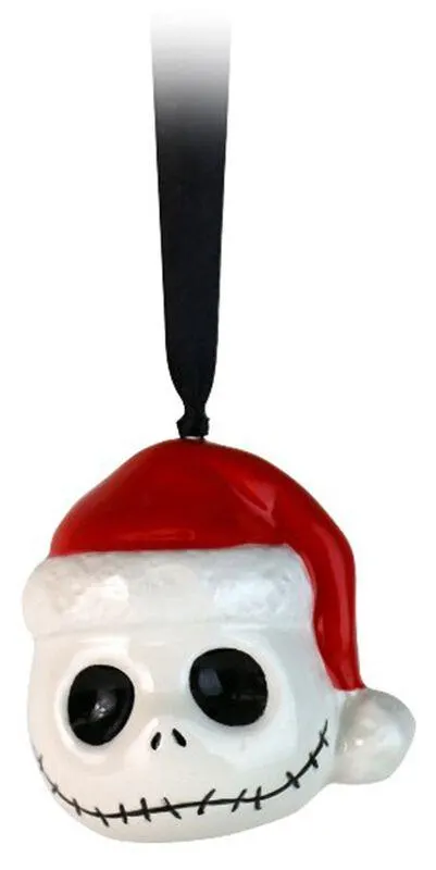 Jack Skellington | Palline di natale | bianco/nero/rosso | Nightmare Before Christmas