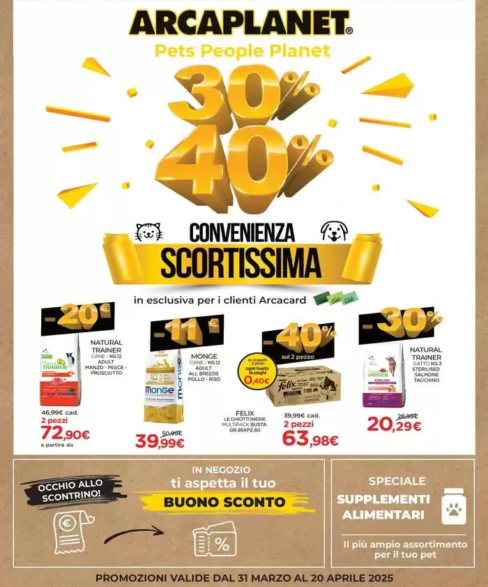 30-40 % Convenienza Scortissima da 31 marzo a 20 aprile di 2025 - Pagina del volantino 1