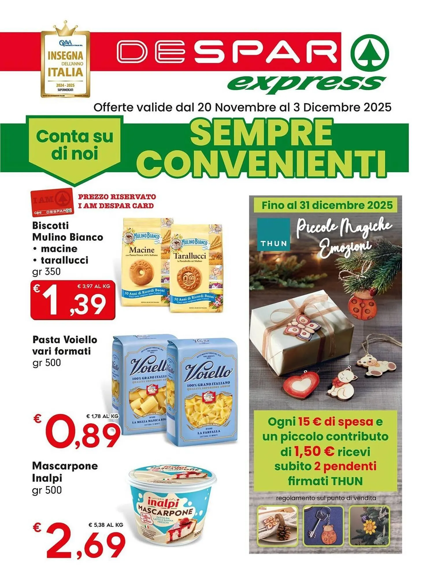 Volantino DeSpar Express da 20 novembre a 3 dicembre di 2025 - Pagina del volantino 1