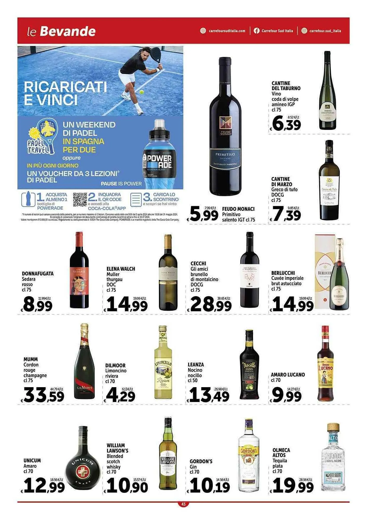 Volantino Carrefour Market da 11 aprile a 20 aprile di 2024 - Pagina del volantino 43