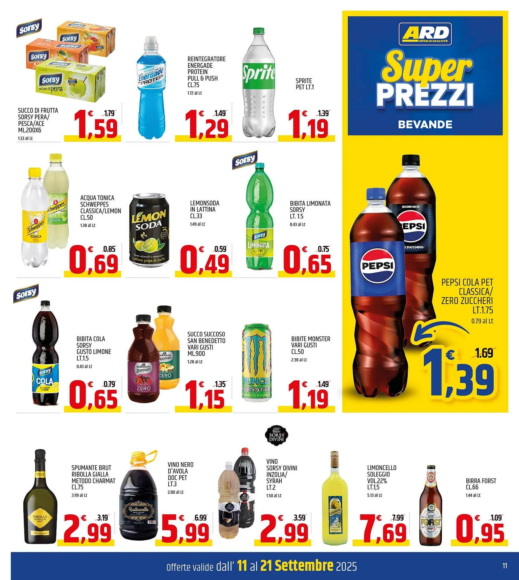 Volantino Ard Discount da 11 settembre a 21 settembre di 2025 - Pagina del volantino 11