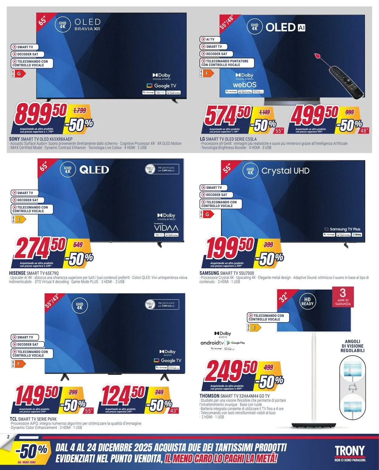 Trony Volantino attuale da 4 dicembre a 24 dicembre di 2025 - Pagina del volantino 2
