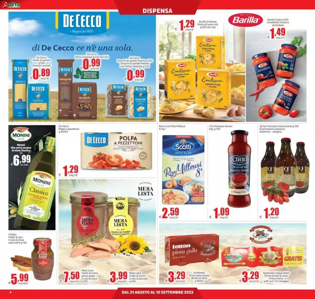 Volantino Elite Supermercati da 31 agosto a 10 settembre di 2023 - Pagina del volantino 2