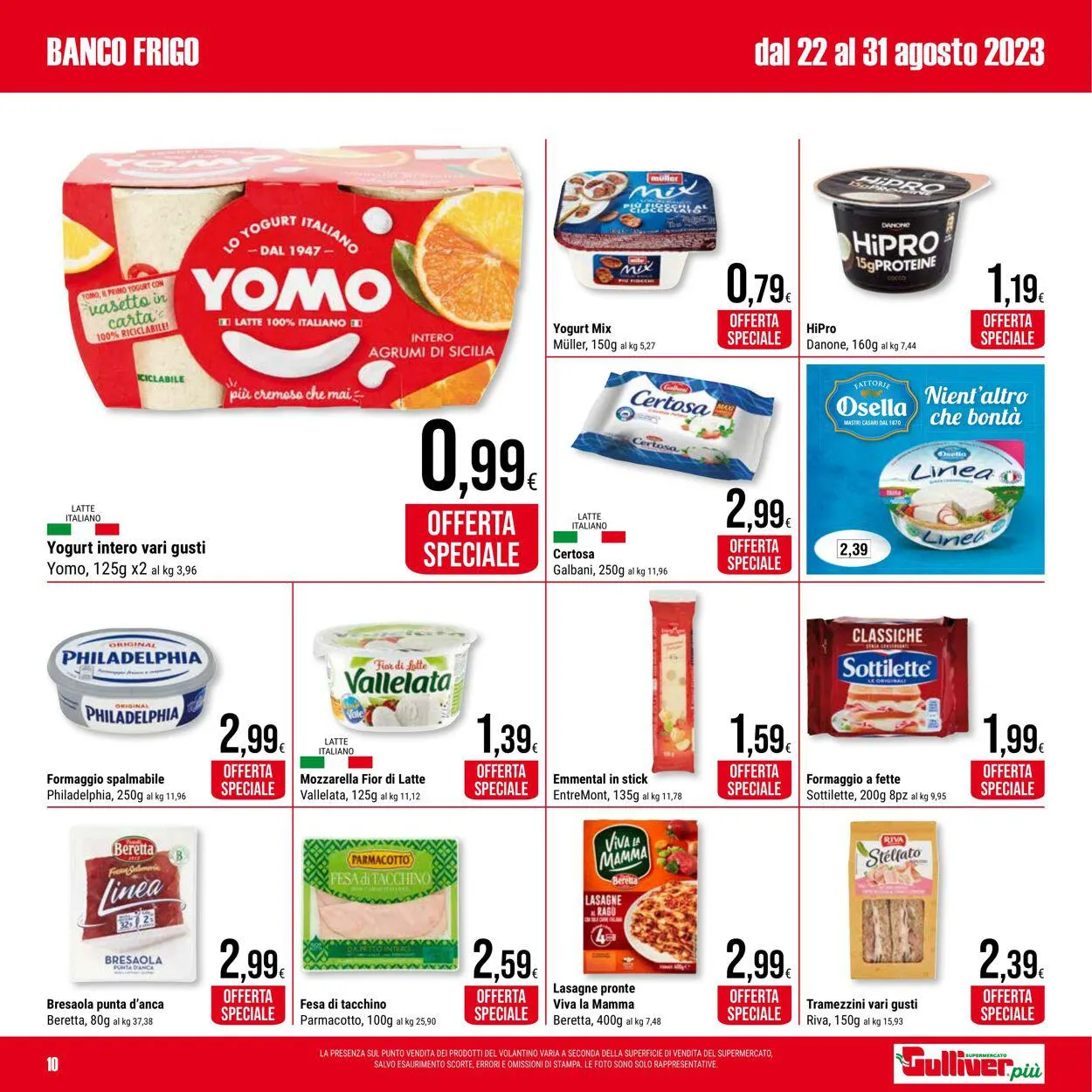 Gulliver Volantino attuale da 22 agosto a 31 agosto di 2023 - Pagina del volantino 10