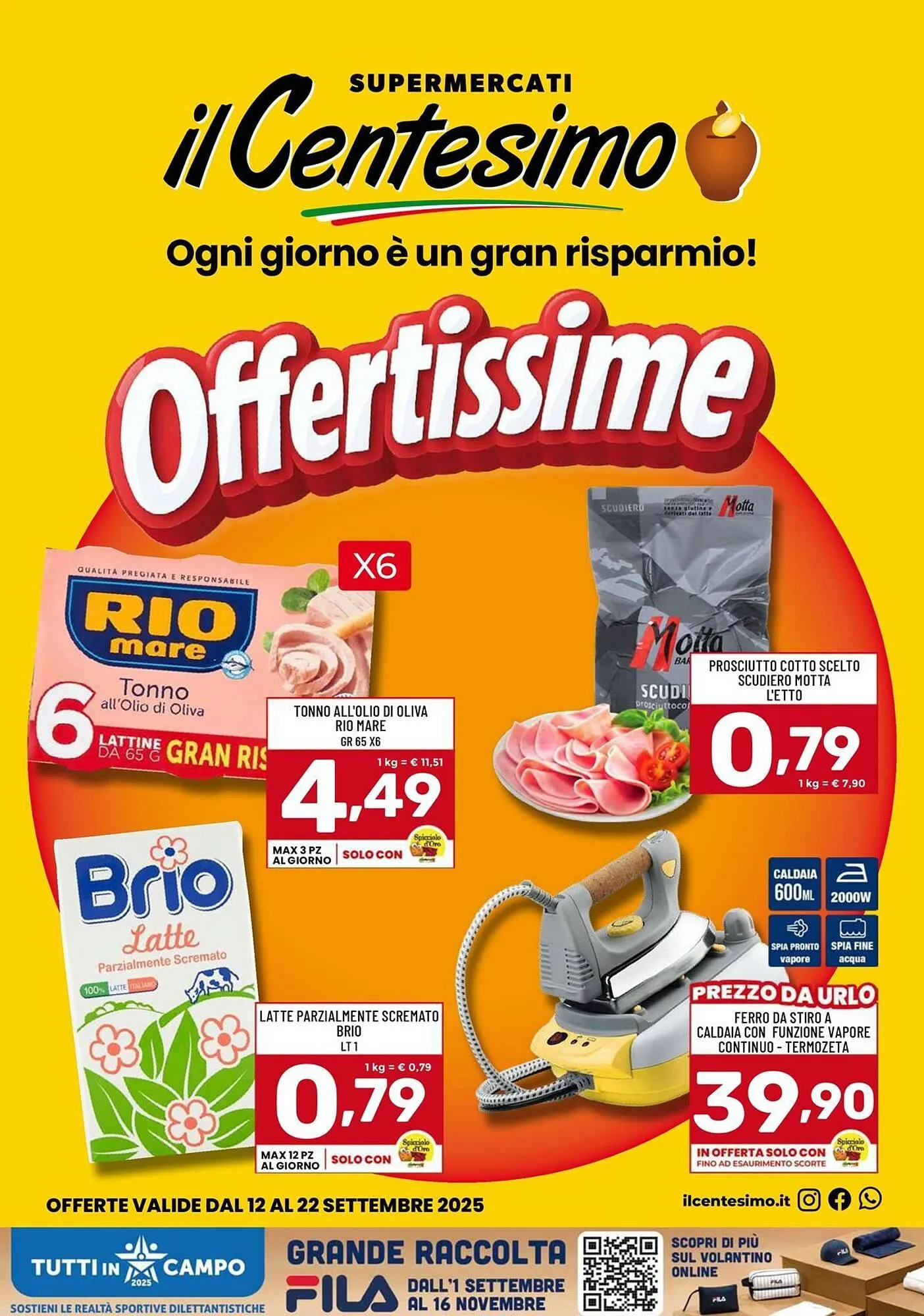 Volantino Il Centesimo da 11 settembre a 22 settembre di 2025 - Pagina del volantino 1