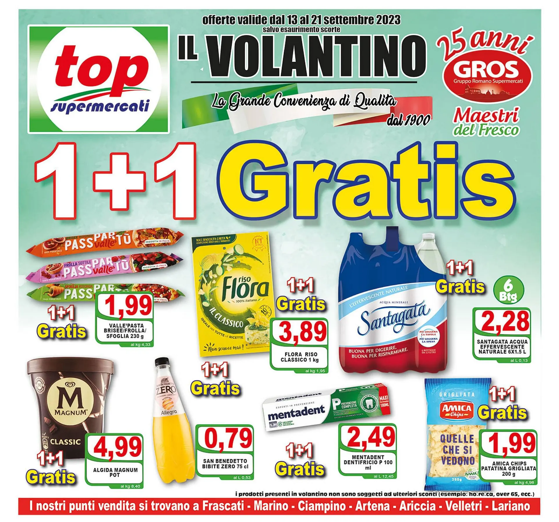 Volantino Top Supermercati da 13 settembre a 21 settembre di 2023 - Pagina del volantino 1