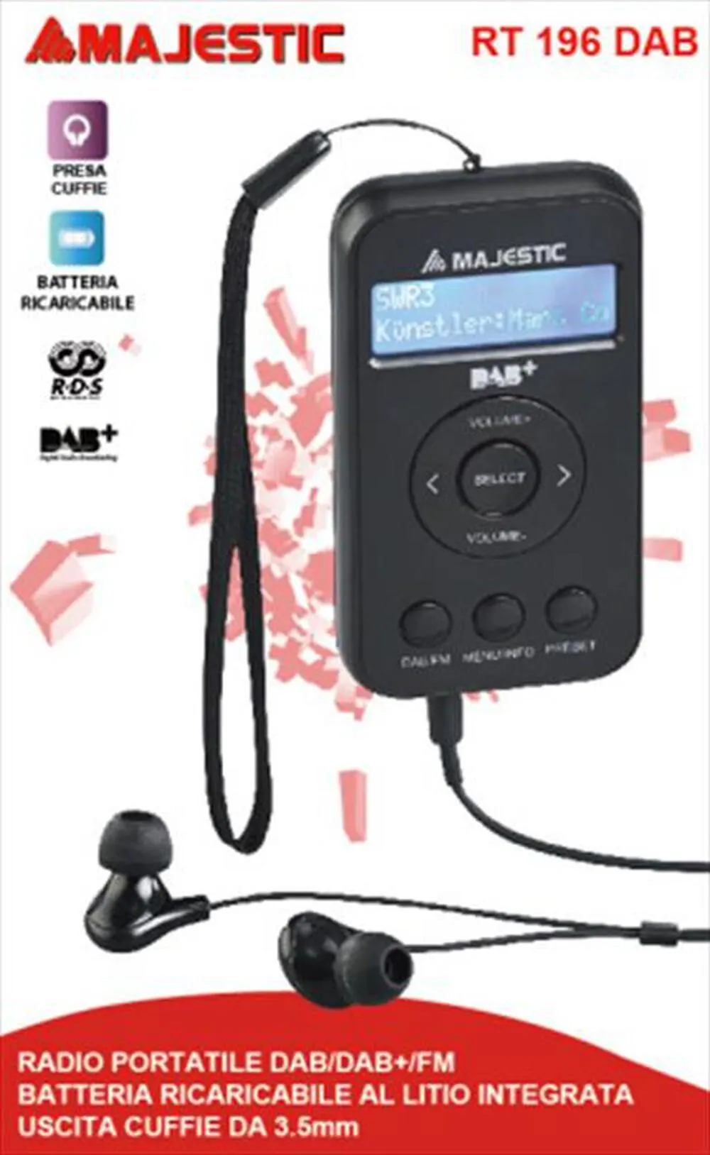 MAJESTIC - RT 196 DAB-Nero