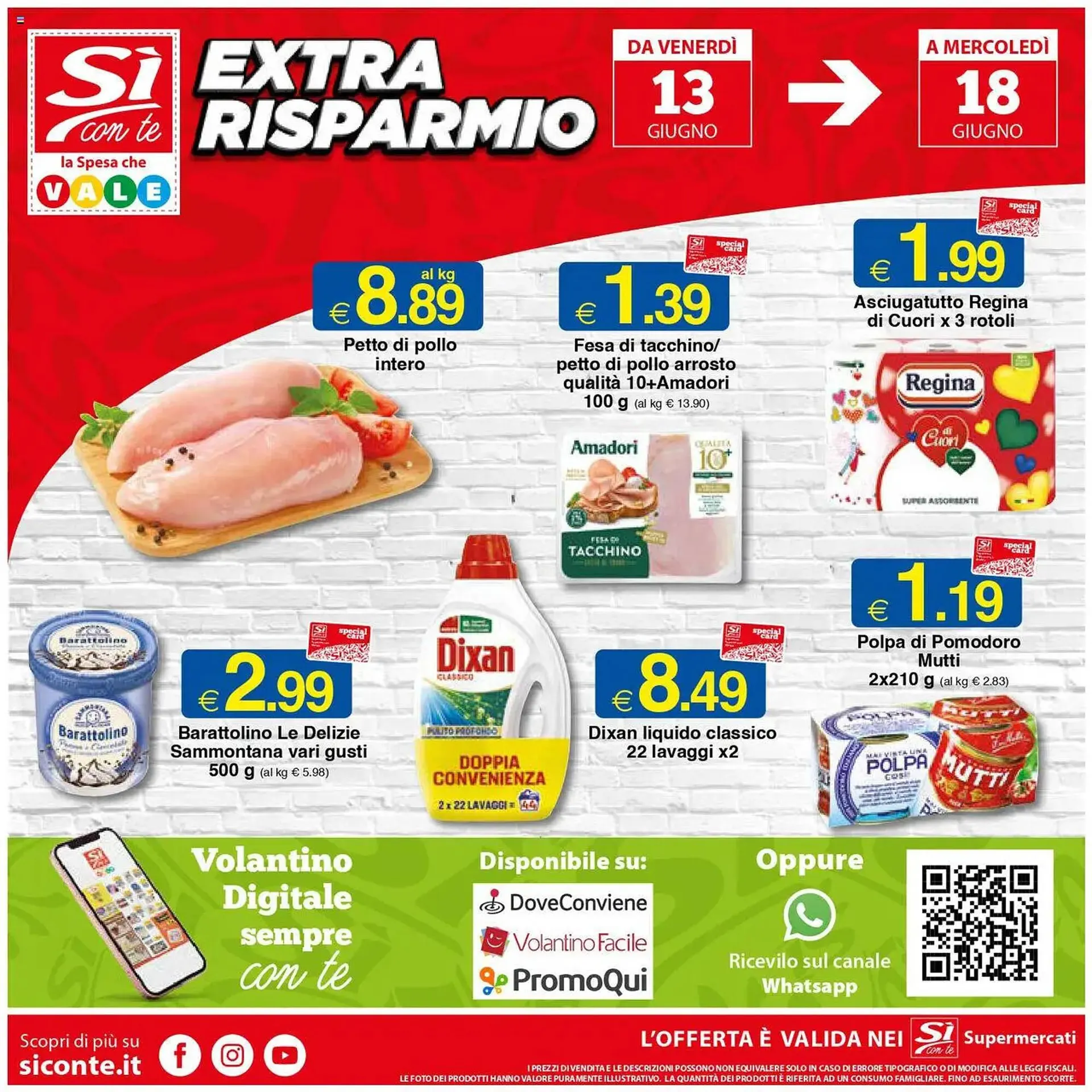 Volantino Sì con te da 13 giugno a 18 giugno di 2025 - Pagina del volantino 1