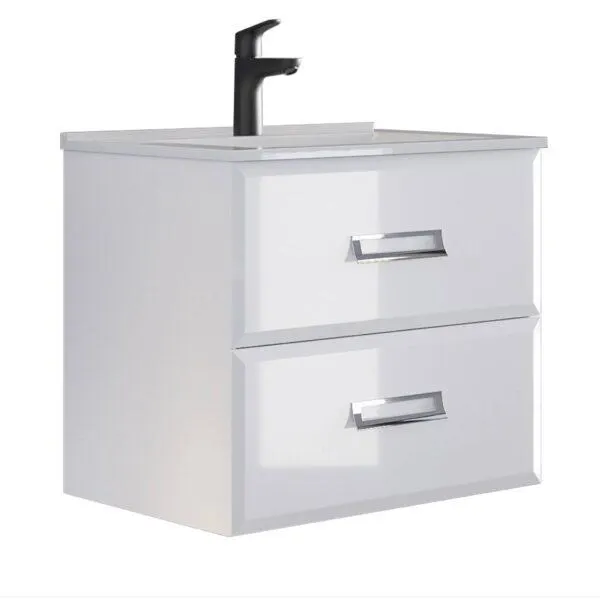 Base sospesa 2 Cassettoni con lavabo