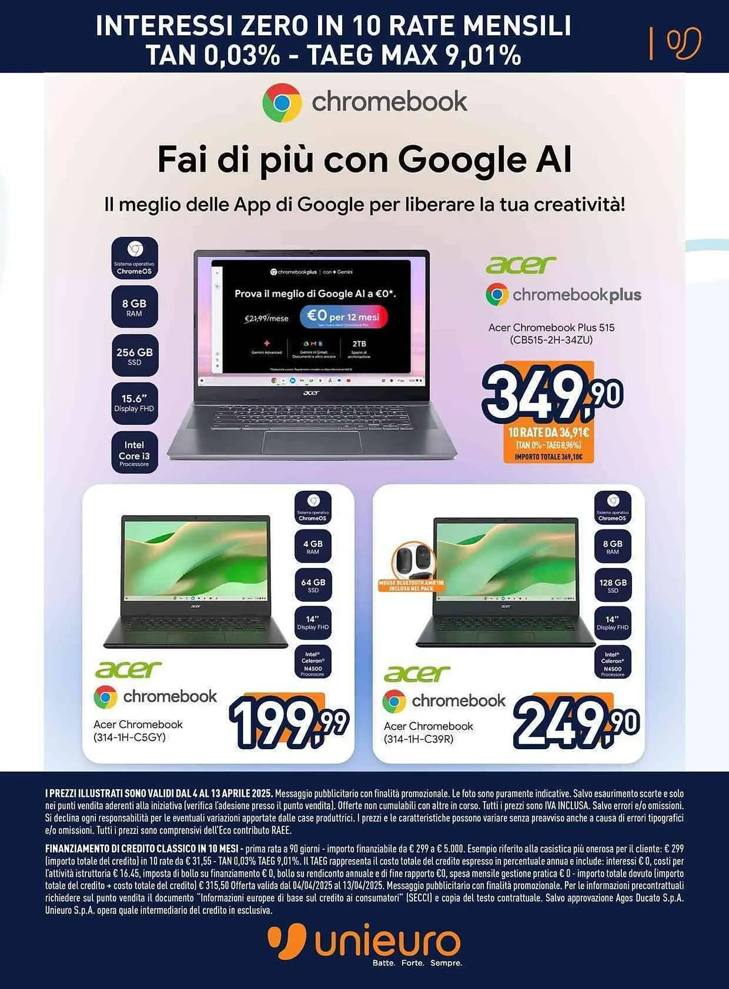Volantino Unieuro da 4 aprile a 13 aprile di 2025 - Pagina del volantino 7