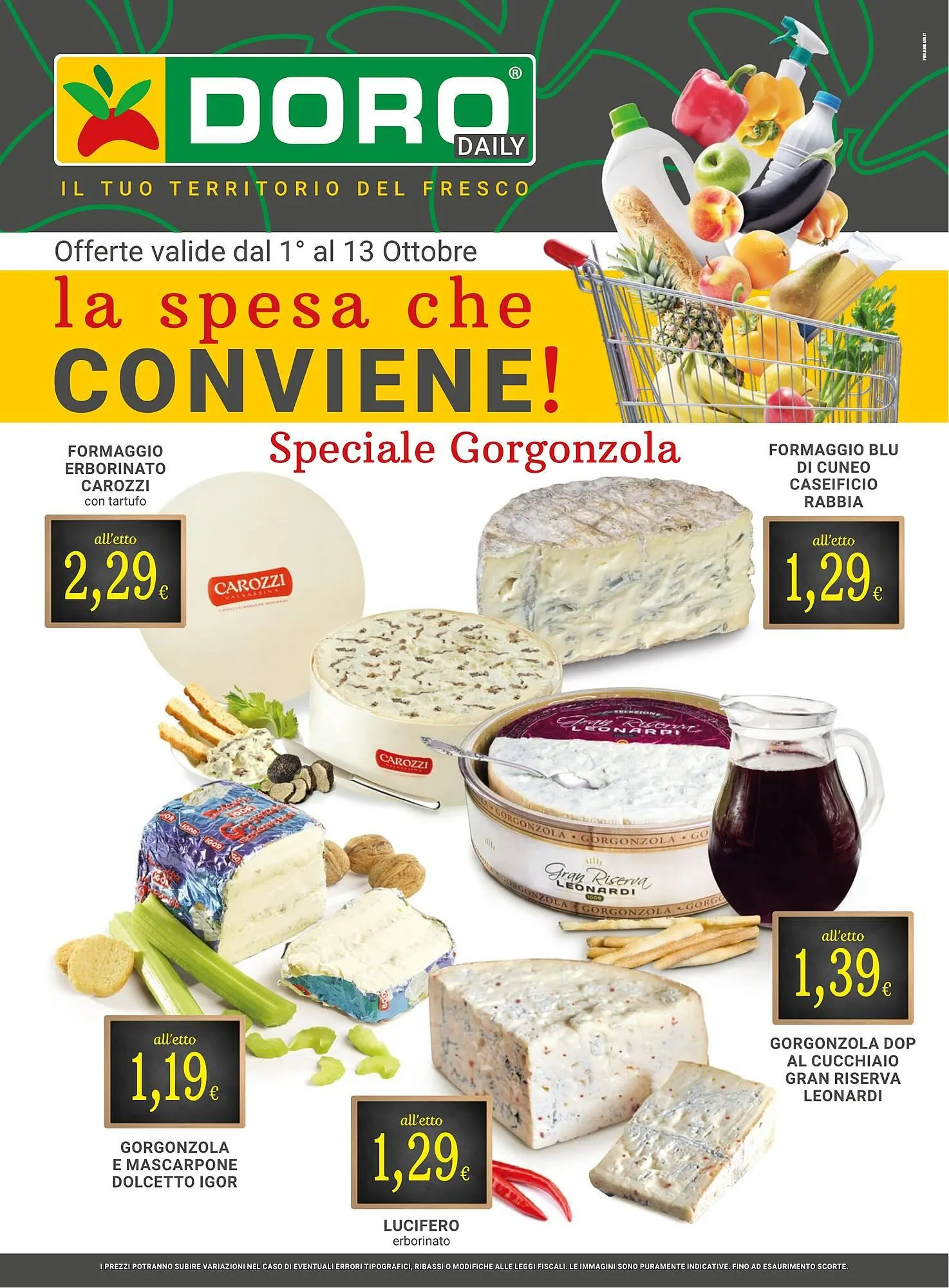 Volantino Doro Supermercati da 1 ottobre a 13 ottobre di 2024 - Pagina del volantino 1