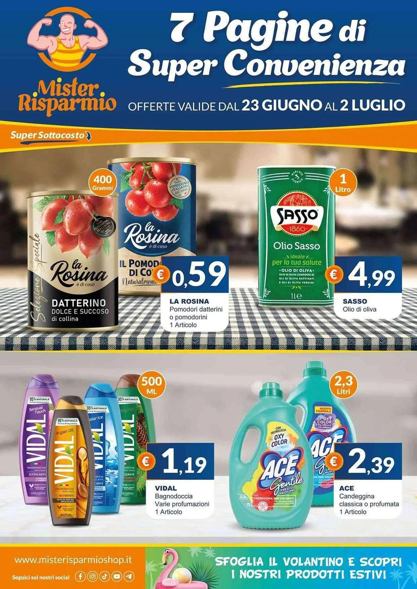 Volantino Mister Risparmio da 20 giugno a 2 luglio di 2025 - Pagina del volantino 1