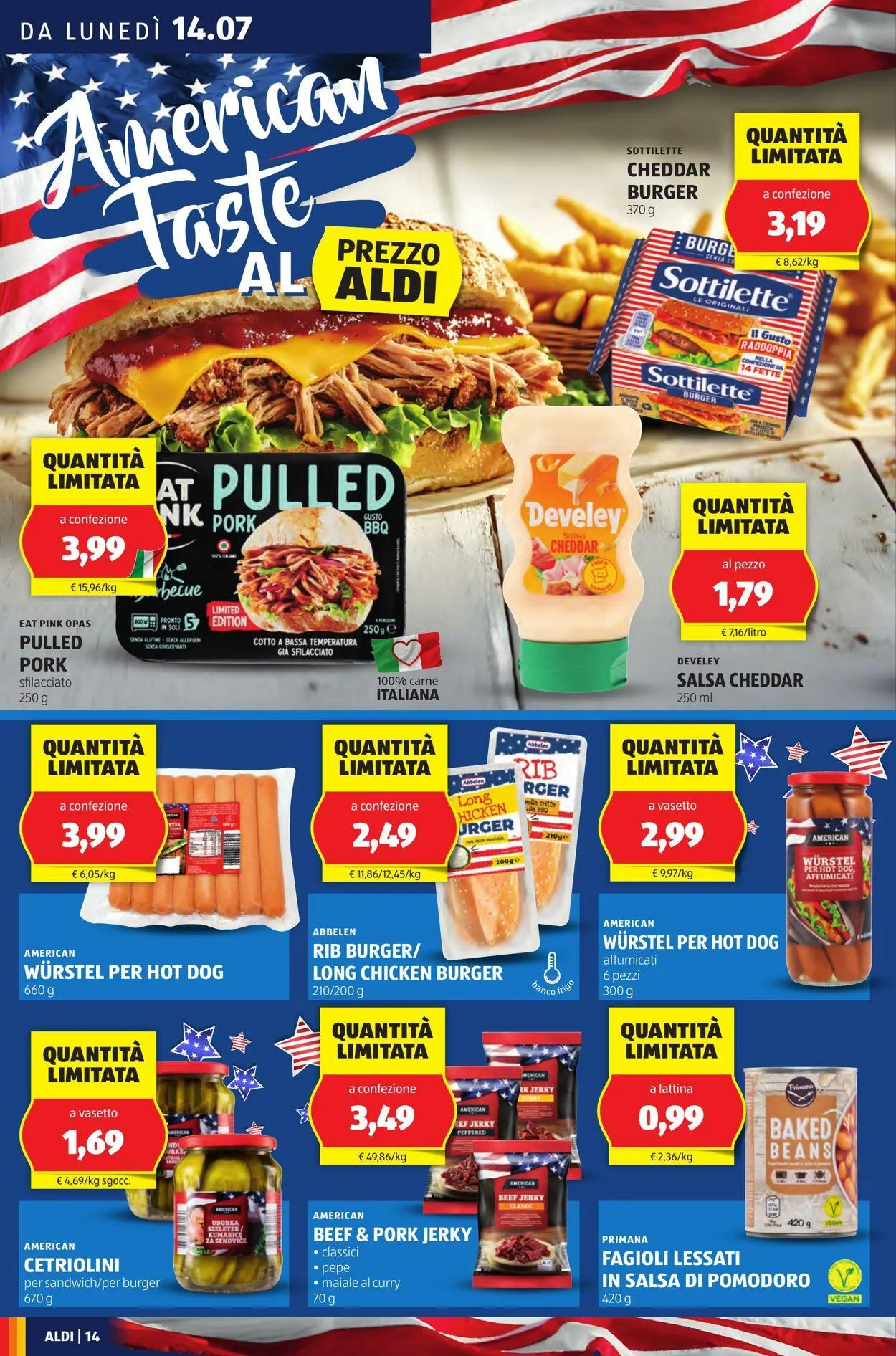 Aldi Volantino attuale da 14 luglio a 20 luglio di 2025 - Pagina del volantino 14