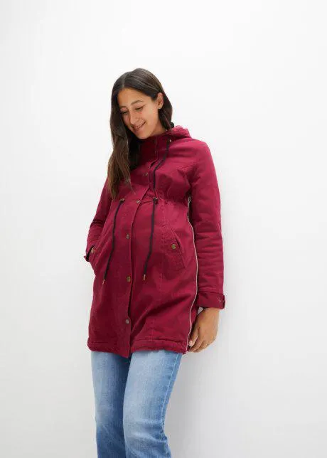 Parka prémaman con fodera calda in pile