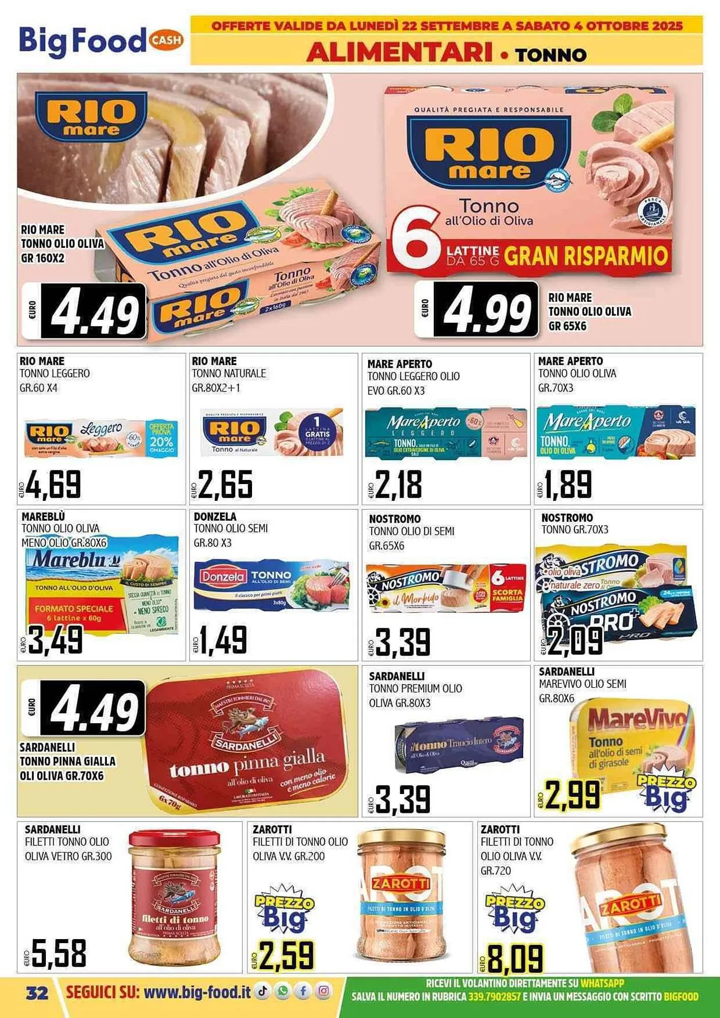 Volantino Big Food da 22 settembre a 4 ottobre di 2025 - Pagina del volantino 32