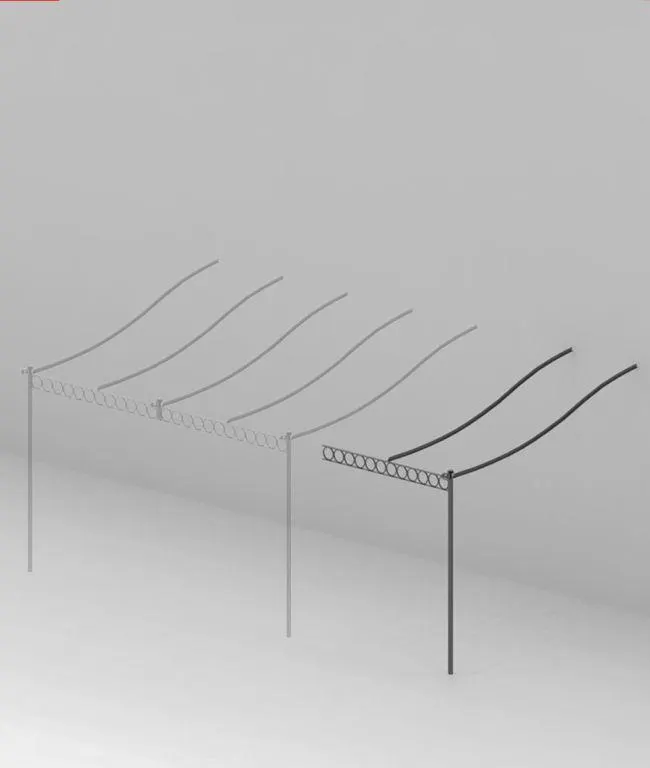 Estensione singola addossata Tibisco senza copertura