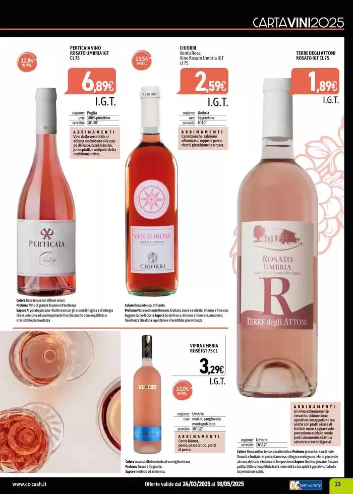 CARTA VINI da 7 aprile a 18 maggio di 2025 - Pagina del volantino 23