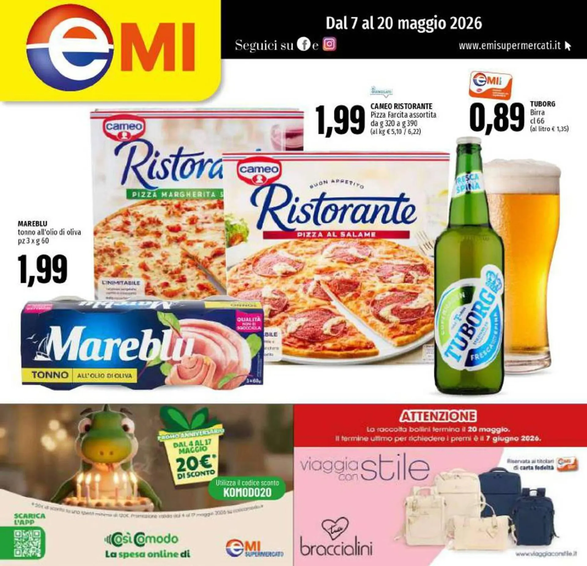 Volantino Emi Supermercati da 7 maggio a 20 maggio di 2026 - Pagina del volantino 1