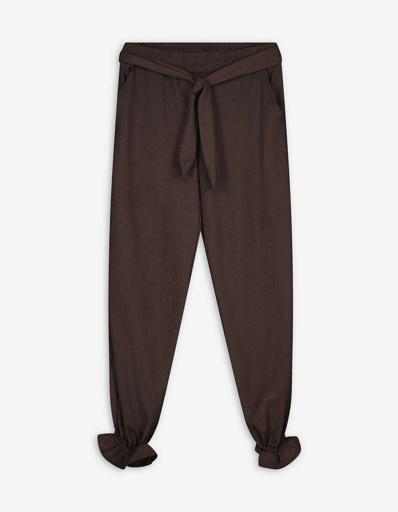 Pantaloni - Vestibilità a palloncino - marrone scuro