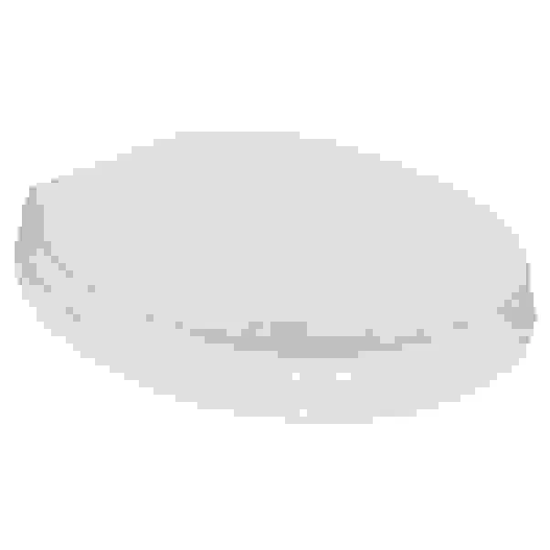 COPRIWATER UNIVERSALE OVALE IN MDF BIANCO CON CERNIERE IN METALLO CON CHIAVE INCLUSA