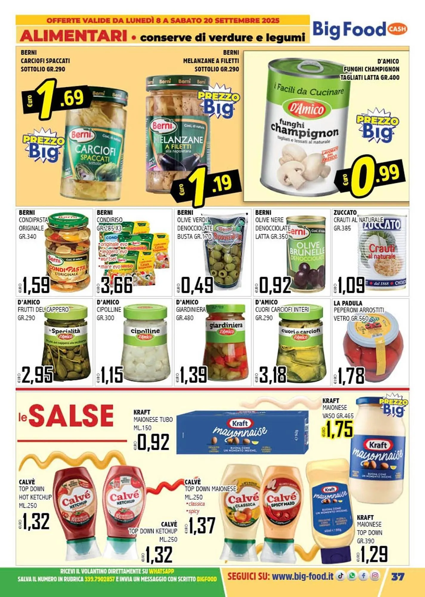 Volantino Big Food da 8 settembre a 20 settembre di 2025 - Pagina del volantino 37